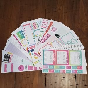 22 sheets of unused Happy Planner stickers